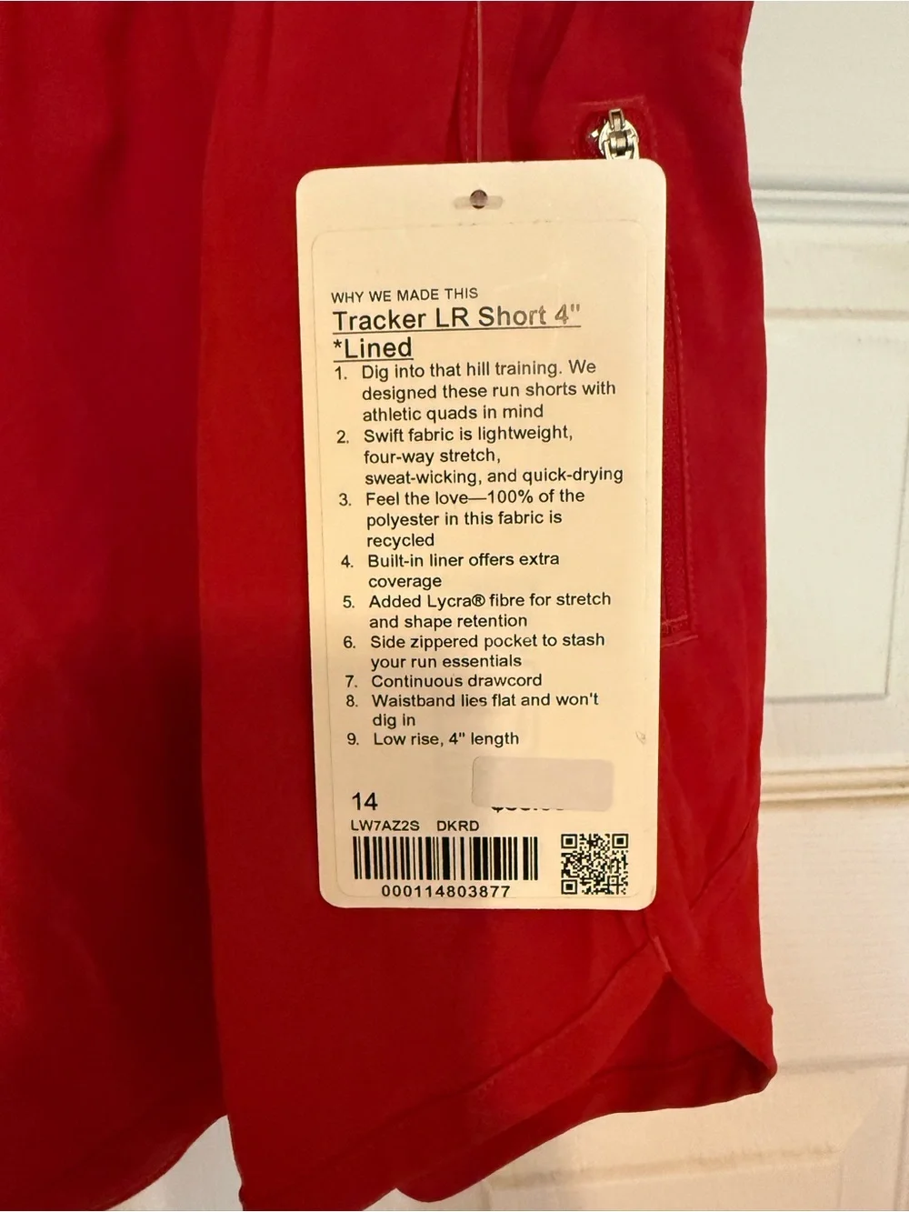 lululemon athletica Red Athletic Shorts